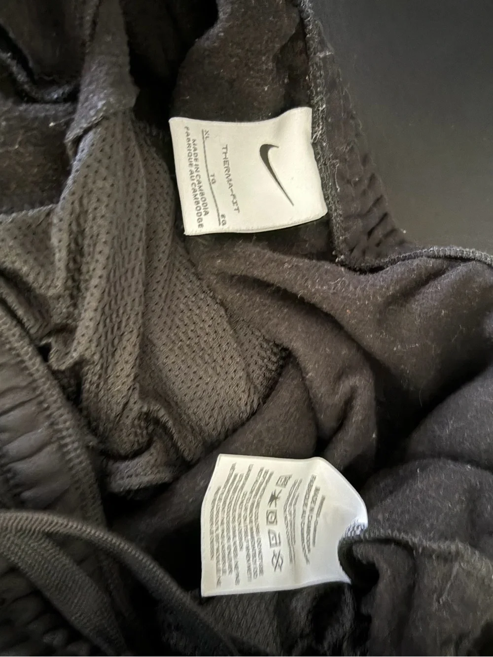 Nike Black Kids Fleece Joggers with Swoosh